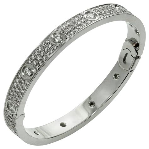 cartier love bangle with diamonds